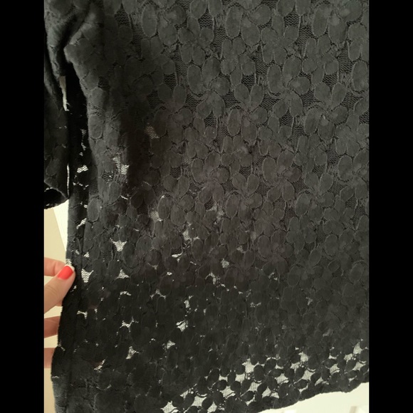 3/4 Length Sleeve Lacy Top by Eloise, Size Large - Picture 2 of 5